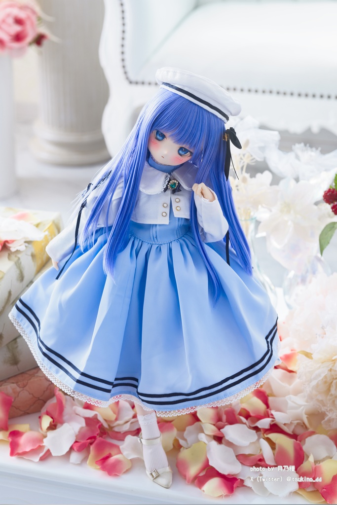 「エメラルドの扉」MDD・SDM通用 ドール服 ワンピース 8点セット