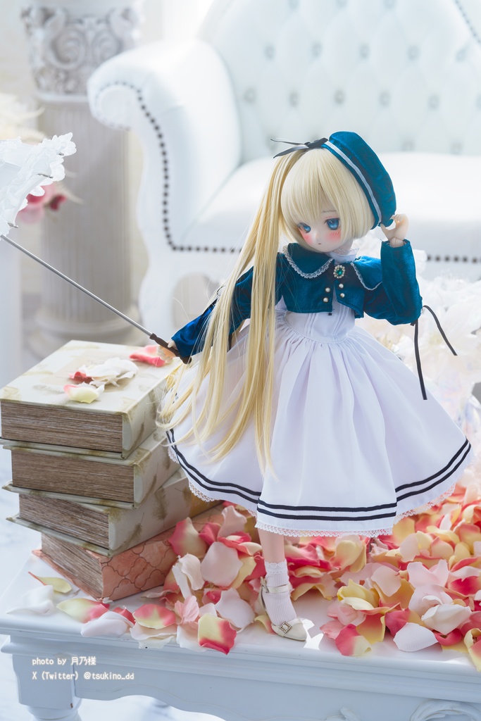「エメラルドの扉」MDD・SDM通用 ドール服 ワンピース 8点セット