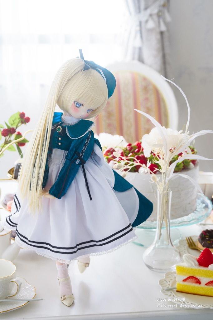 「エメラルドの扉」MDD・SDM通用 ドール服 ワンピース 8点セット
