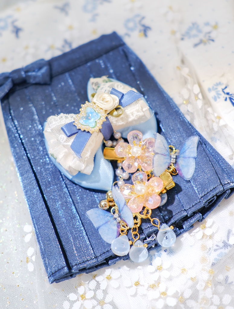 【完売御礼】「アクア小町」MDD・SDM・1/4サイズ通用 2WAY着物 和洋服 ドール服 8点セット