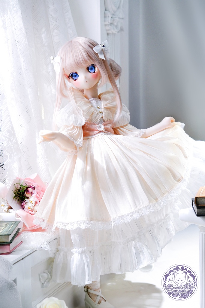 「山茶花のささやき」/~エッセンシャルver.~ MDD・SDM通用 ドール服 8点セット