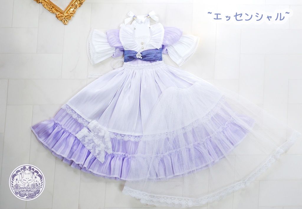 「山茶花のささやき」/~エッセンシャルver.~ MDD・SDM通用 ドール服 8点セット