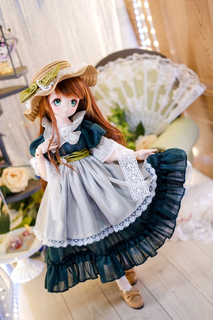 「山茶花のささやき」/~エッセンシャルver.~ MDD・SDM通用 ドール服 8点セット