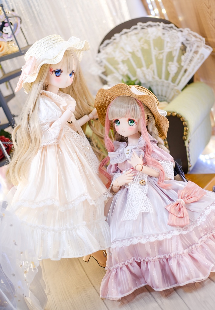 「山茶花のささやき」/~エッセンシャルver.~ MDD・SDM通用 ドール服 8点セット