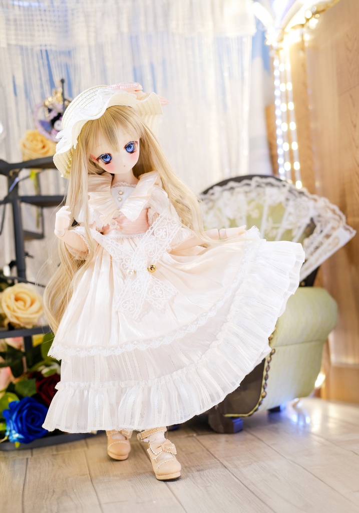 「山茶花のささやき」/~エッセンシャルver.~ MDD・SDM通用 ドール服 8点セット