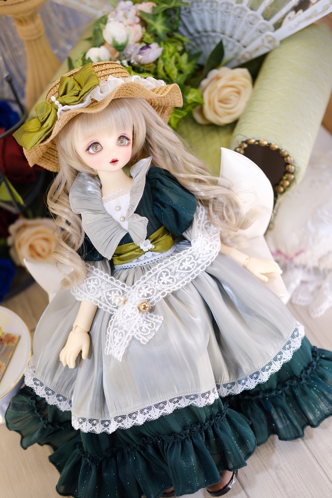 「山茶花のささやき」/~エッセンシャルver.~ MDD・SDM通用 ドール服 8点セット