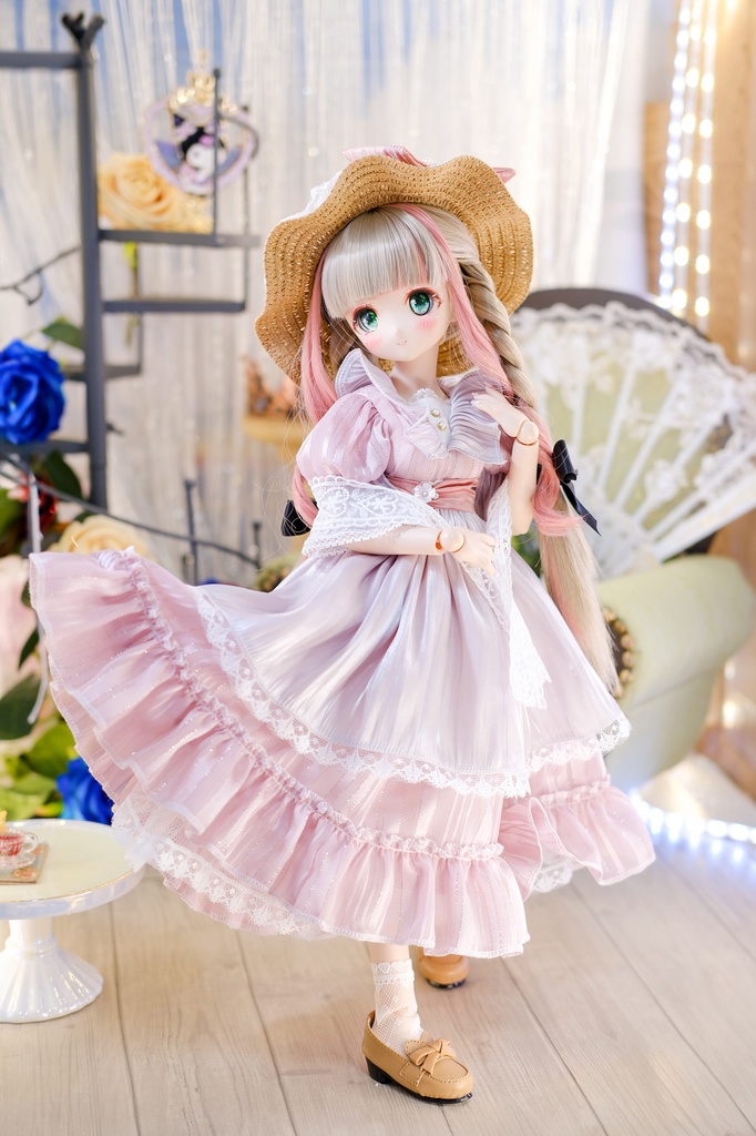 「山茶花のささやき」/~エッセンシャルver.~ MDD・SDM通用 ドール服 8点セット