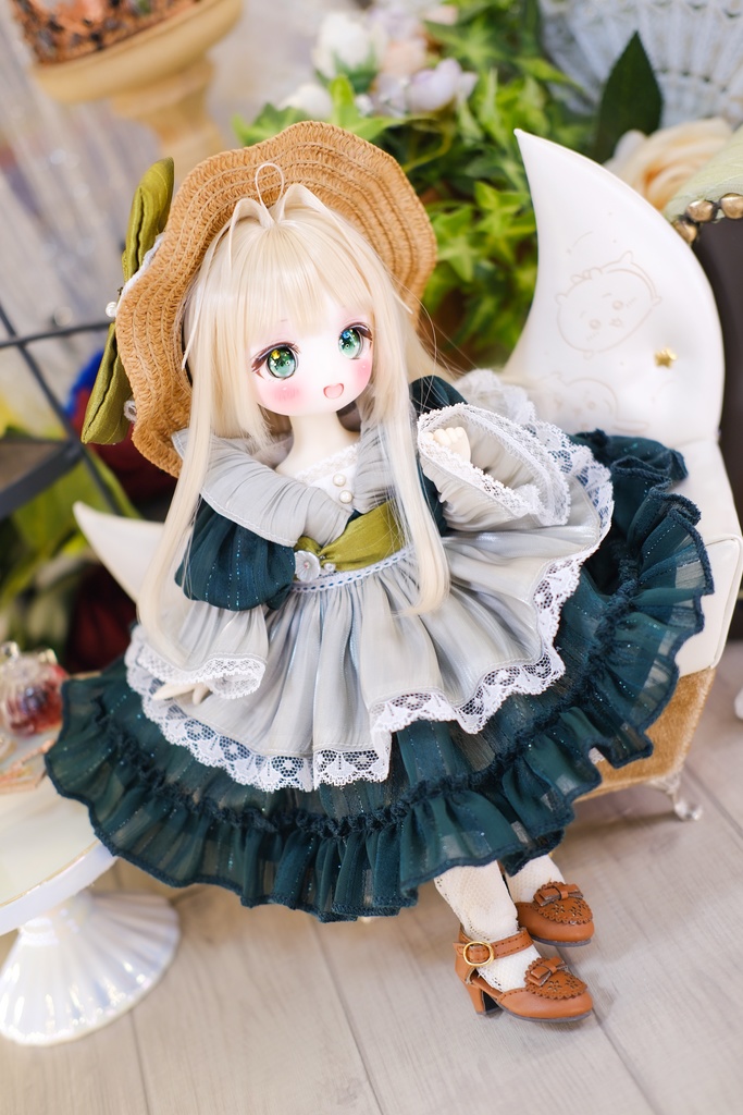 「山茶花のささやき」幼SD・Tinyfox・1/6通用 ドール服 8点セット