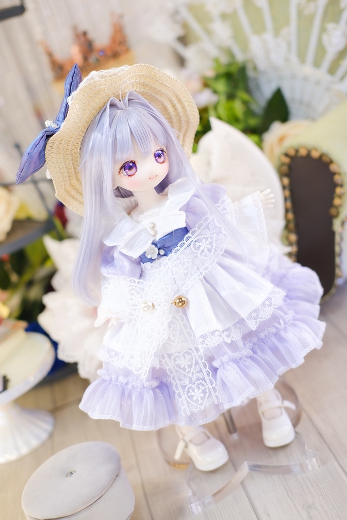 「山茶花のささやき」幼SD・Tinyfox・1/6通用 ドール服 8点セット