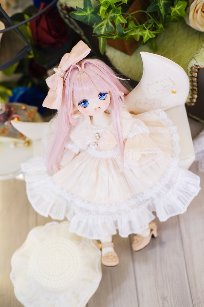 「山茶花のささやき」幼SD・Tinyfox・1/6通用 ドール服 8点セット