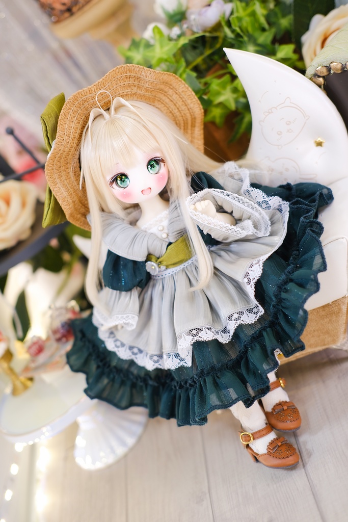 「山茶花のささやき」幼SD・Tinyfox・1/6通用 ドール服 8点セット