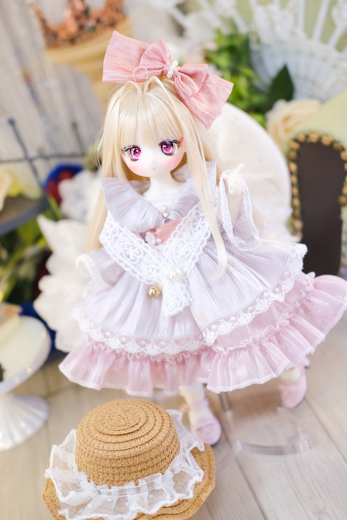「山茶花のささやき」幼SD・Tinyfox・1/6通用 ドール服 8点セット
