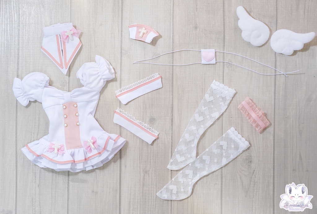 「ピュア♡領域」MDD・SDM通用 ドール服 ナース服 8点セット