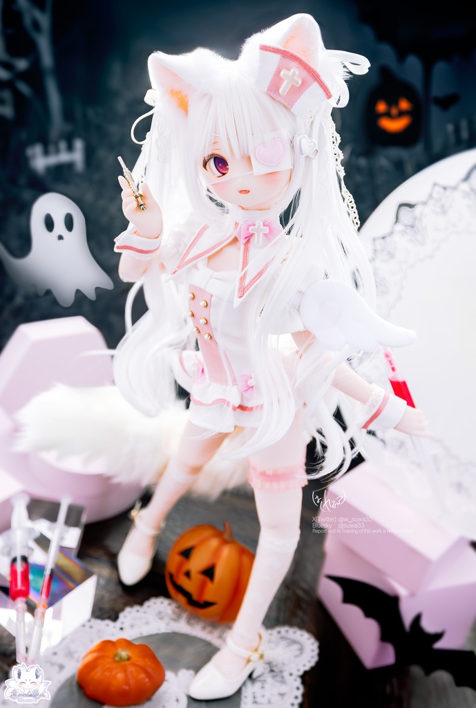 「ピュア♡領域」MDD・SDM通用 ドール服 ナース服 8点セット
