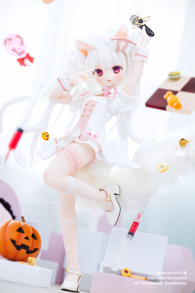 「ピュア♡領域」MDD・SDM通用 ドール服 ナース服 8点セット