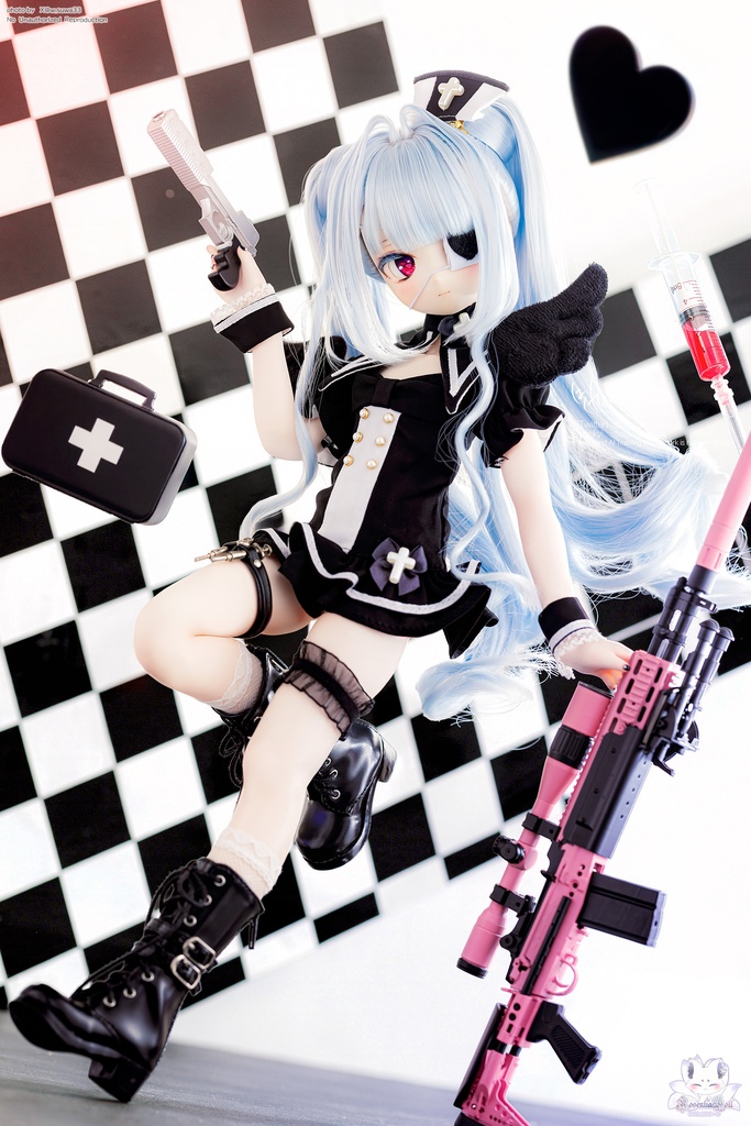 「ピュア♡領域」MDD・SDM通用 ドール服 ナース服 8点セット
