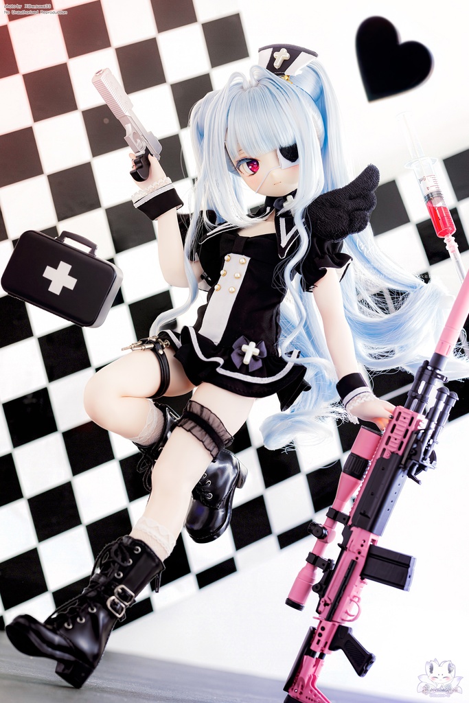 「ピュア♡領域」MDD・SDM通用 ドール服 ナース服 8点セット