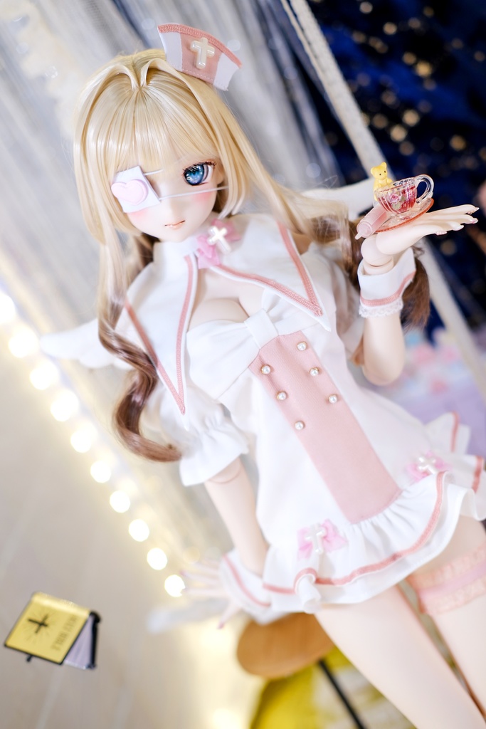 「ピュア♡領域」DD・SD通用 ドール服 ナース服 8点セット