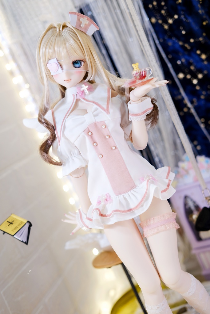「ピュア♡領域」DD・SD通用 ドール服 ナース服 8点セット