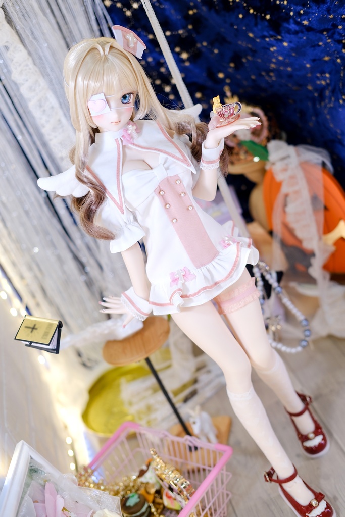 「ピュア♡領域」DD・SD通用 ドール服 ナース服 8点セット