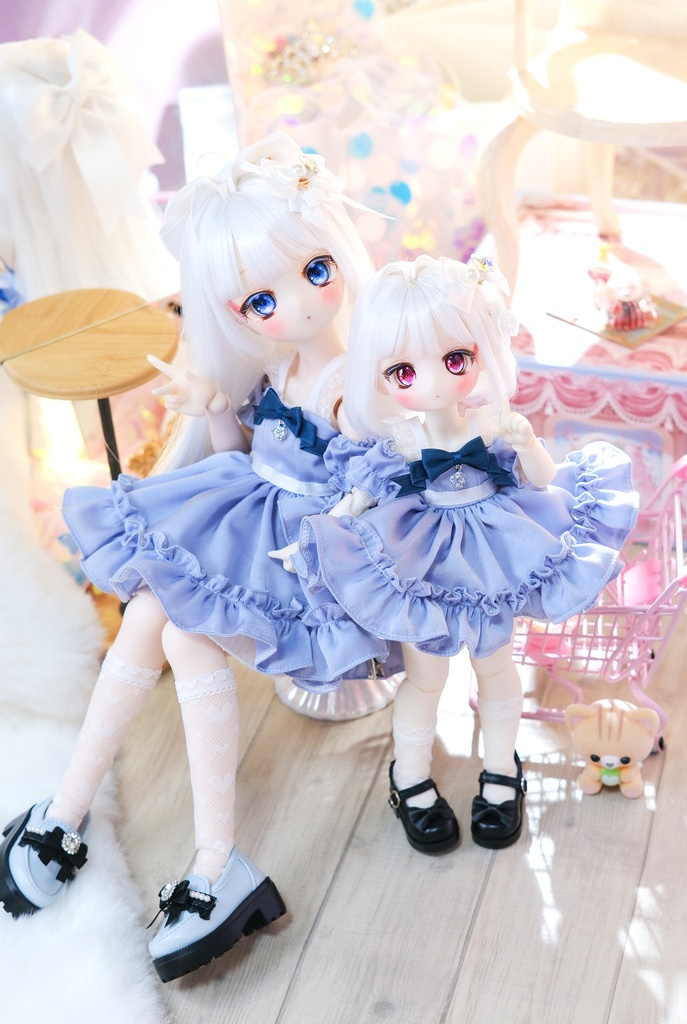 「微糖オルゴール」幼SD・Tinyfox・1/6通用 ドール服 7点セット