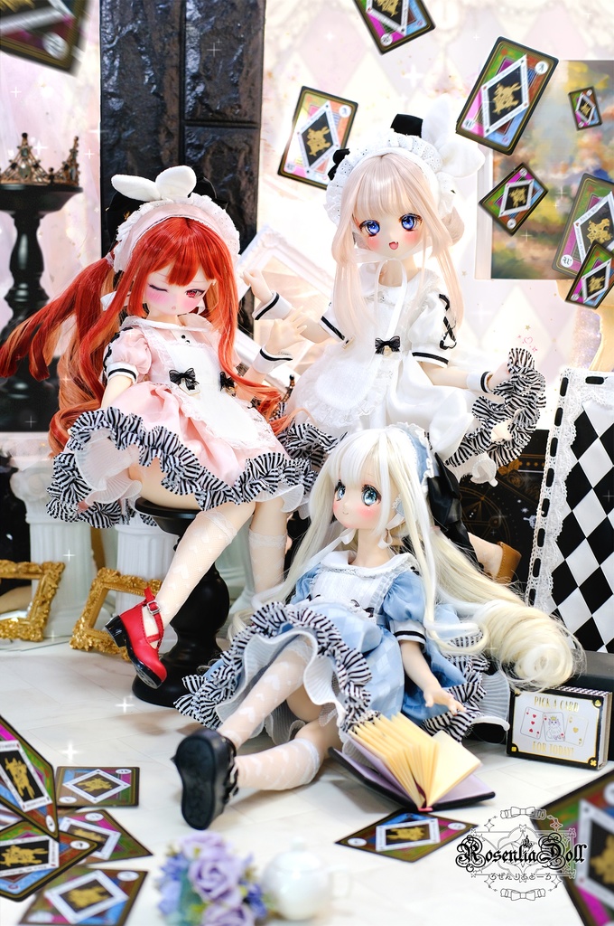 「影絵の国のアリス」MDD・SDM通用 ドール服 8点セット