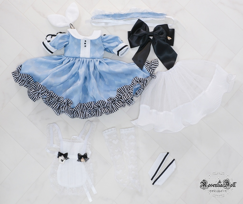 「影絵の国のアリス」MDD・SDM通用 ドール服 8点セット