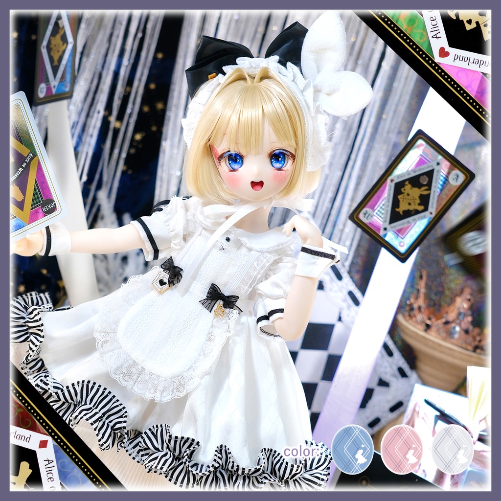 「影絵の国のアリス」MDD・SDM通用 ドール服  8点セット