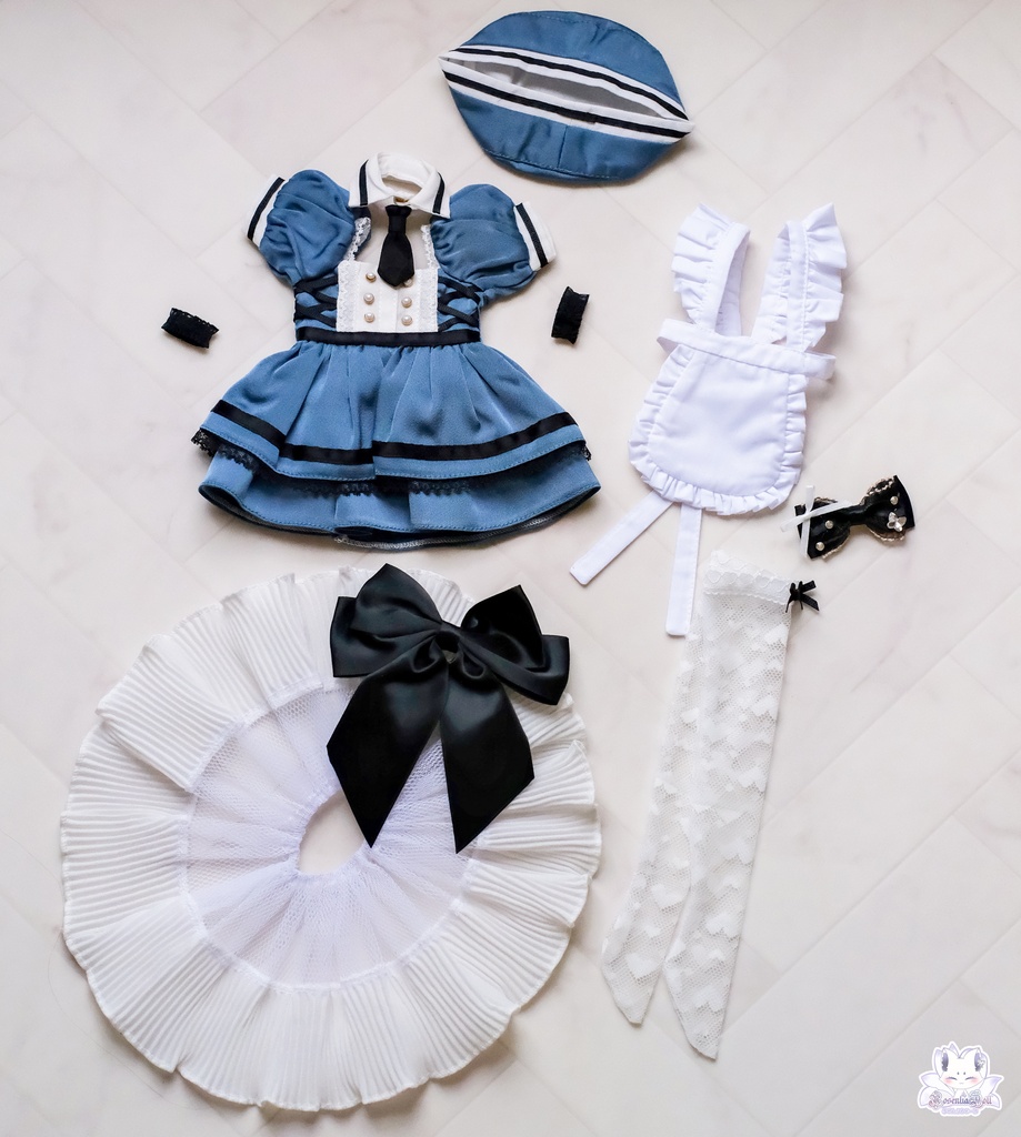 「黒桜学園ー学園祭ー」MDD・SDM・1/4サイズ通用 ドール服 9点セット