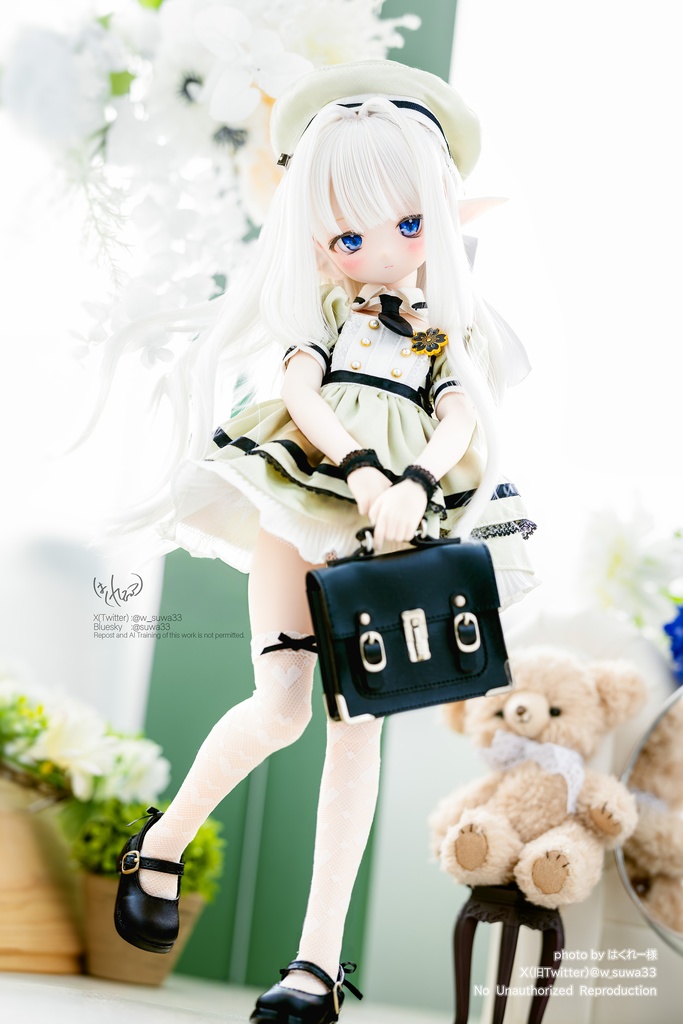CODE:「黒桜学園」MDD・SDM・1/4サイズ通用 ドール服 9点セット