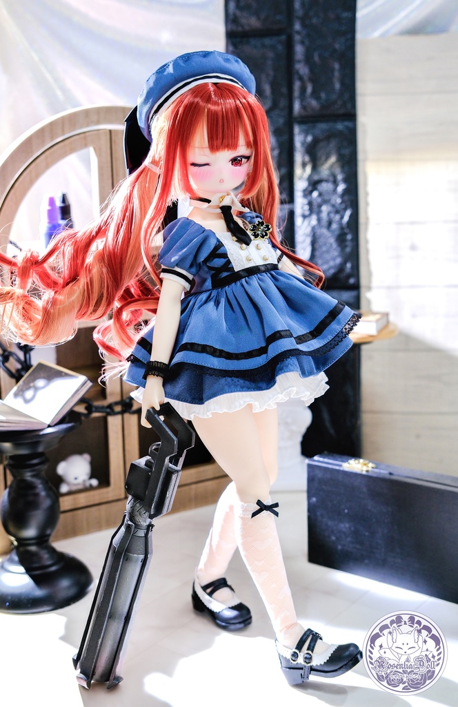 CODE:「黒桜学園」MDD・SDM・1/4サイズ通用 ドール服 9点セット