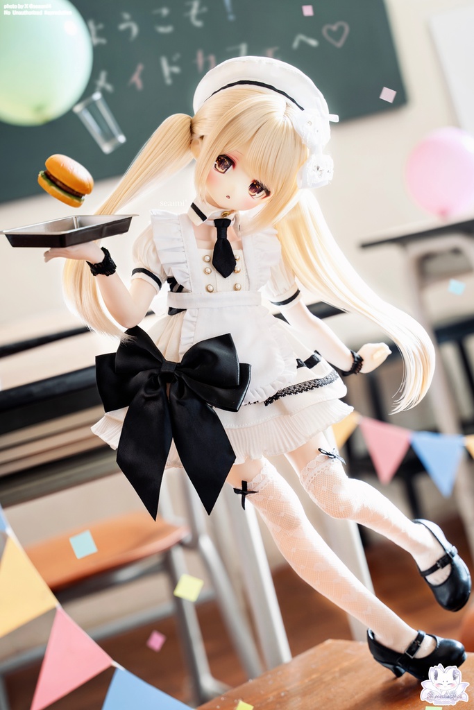 「黒桜学園ー学園祭ー」MDD・SDM・1/4サイズ通用 ドール服 9点セット