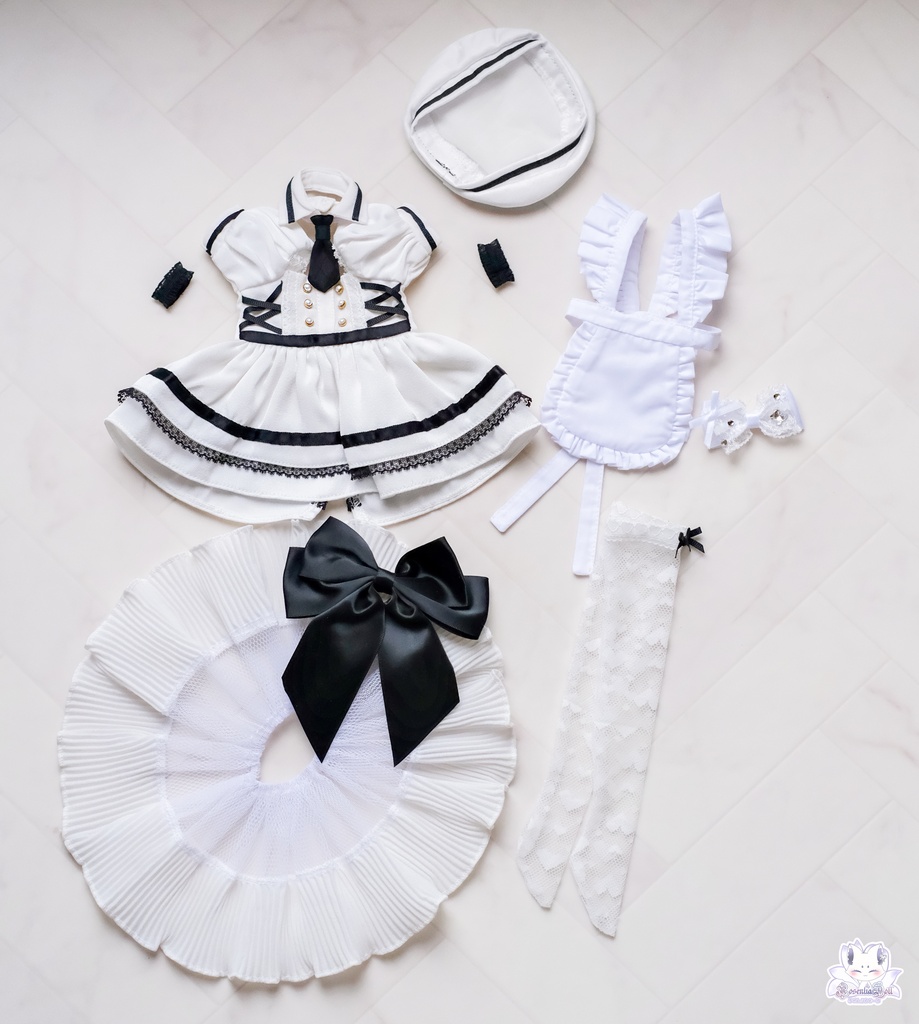 「黒桜学園ー学園祭ー」MDD・SDM・1/4サイズ通用 ドール服 9点セット