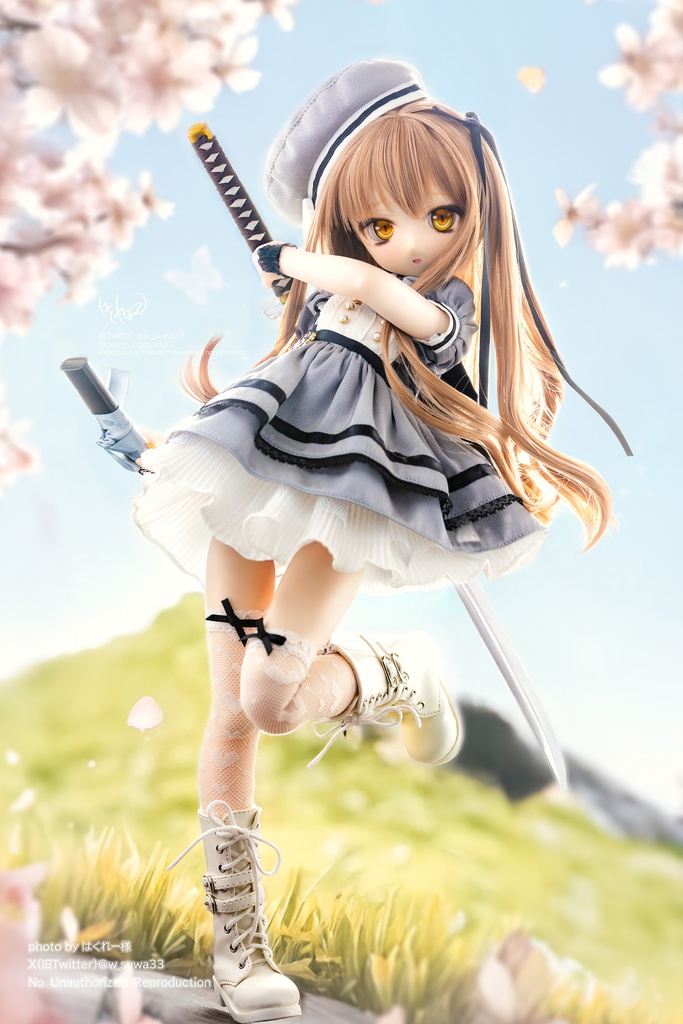 CODE:「黒桜学園」MDD・SDM・1/4サイズ通用 ドール服 9点セット