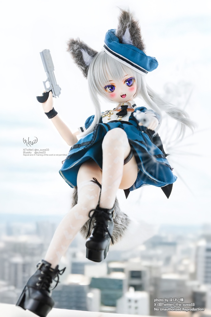 CODE:「黒桜学園」MDD・SDM・1/4サイズ通用 ドール服 9点セット