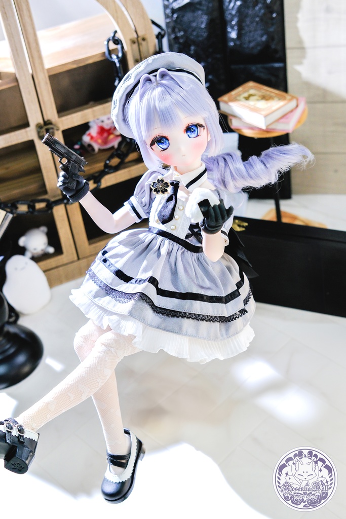 CODE:「黒桜学園」MDD・SDM・1/4サイズ通用 ドール服 9点セット