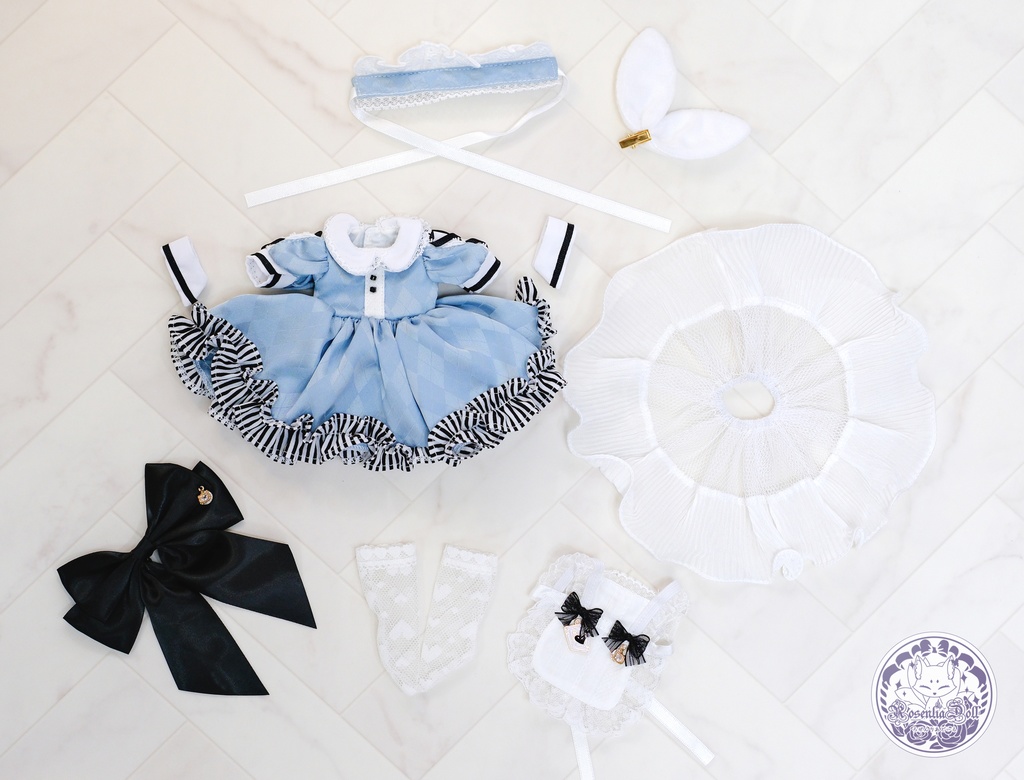 「影絵の国のアリス」幼SD・Tinyfox・1/6通用 ドール服 8点セット