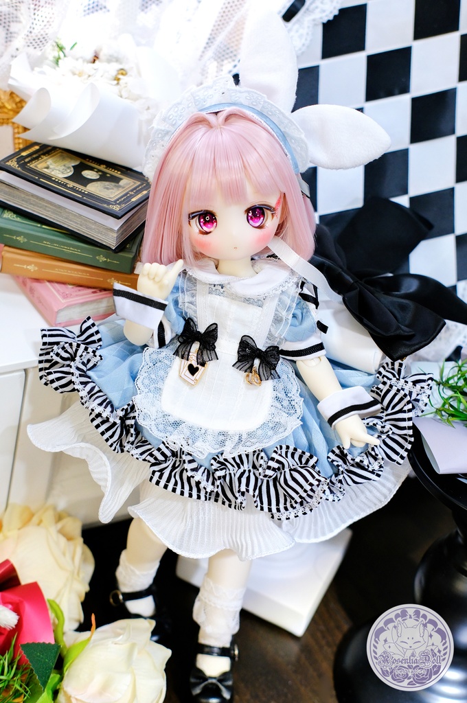 「影絵の国のアリス」幼SD・Tinyfox・1/6通用 ドール服 8点セット