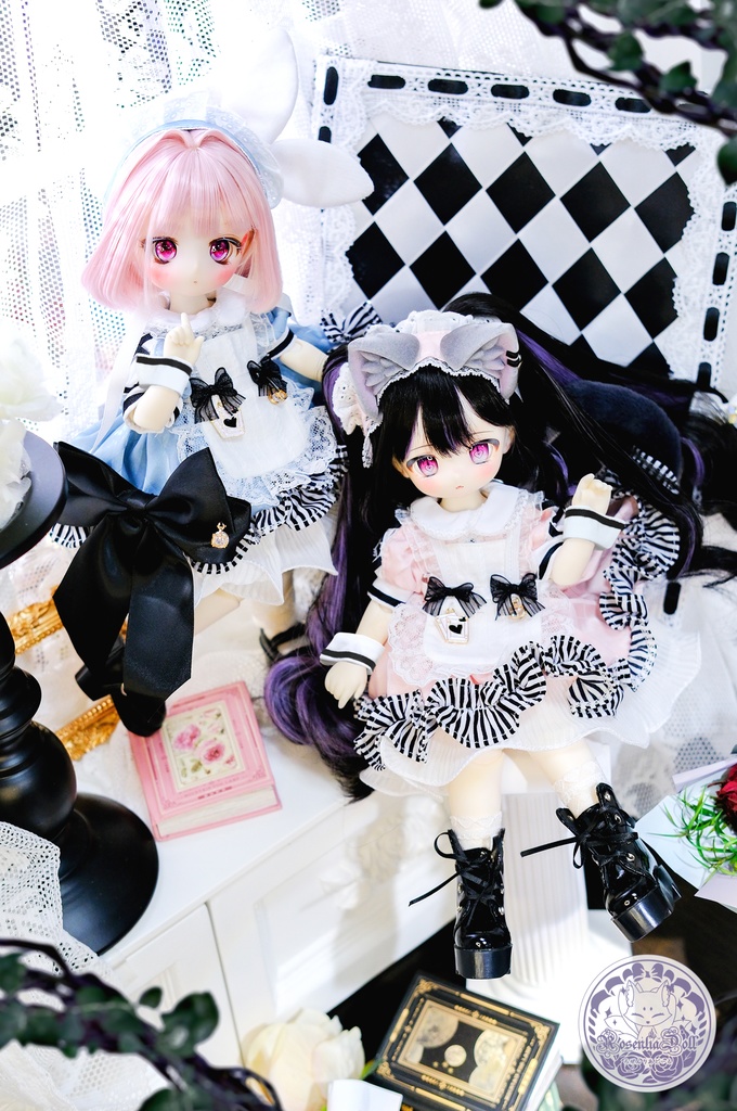 「影絵の国のアリス」幼SD・Tinyfox・1/6通用 ドール服 8点セット