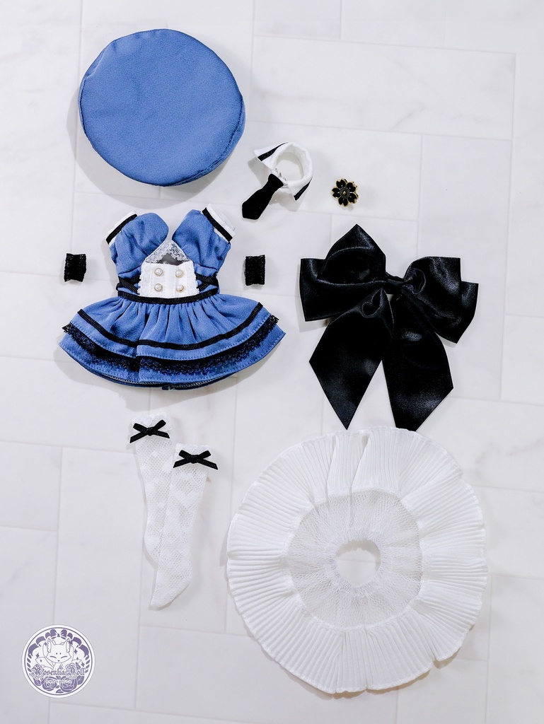 CODE:「黒桜学園」幼SD・Tinyfox・1/6通用 ドール服 9点セット