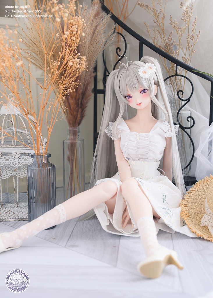 「ブロッサムミューズ」DD・SD通用 ドール服 日常スカート 4点セット