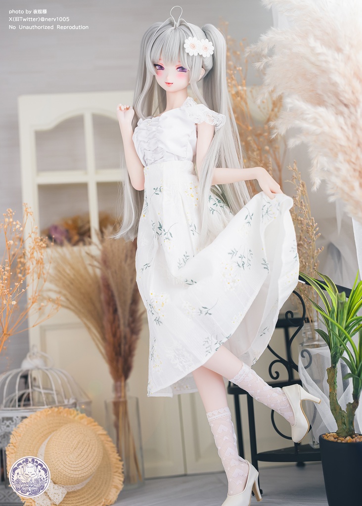 「ブロッサムミューズ」DD・SD通用 ドール服 日常スカート 4点セット