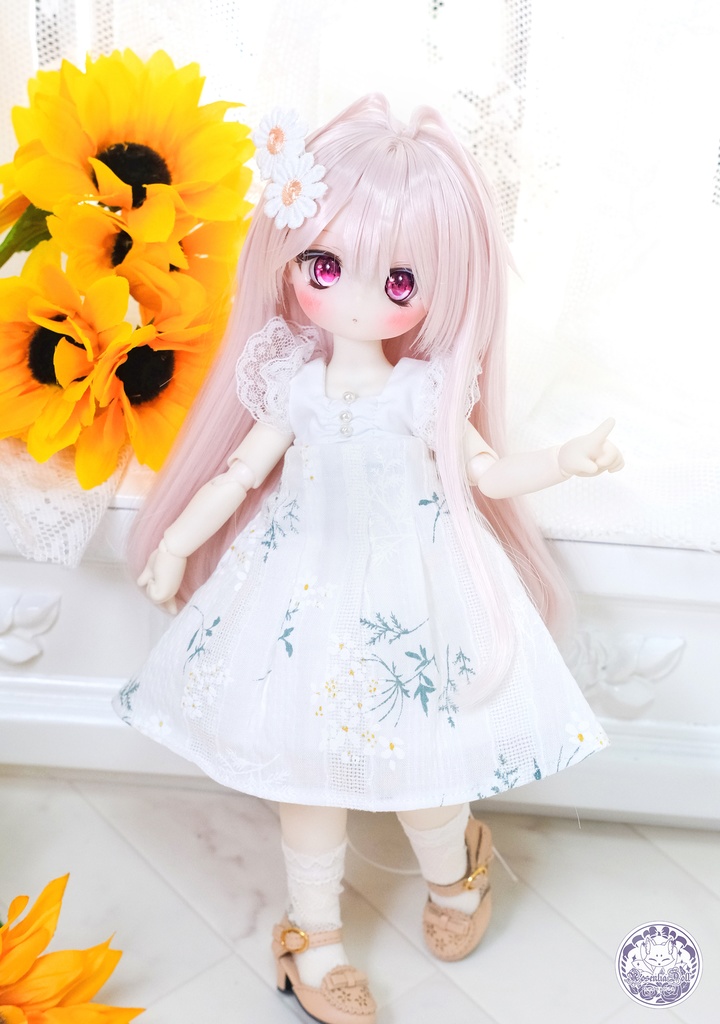 「ブロッサムミューズ」Tinyfox・幼SD通用 ドール服 日常スカート 4点セット