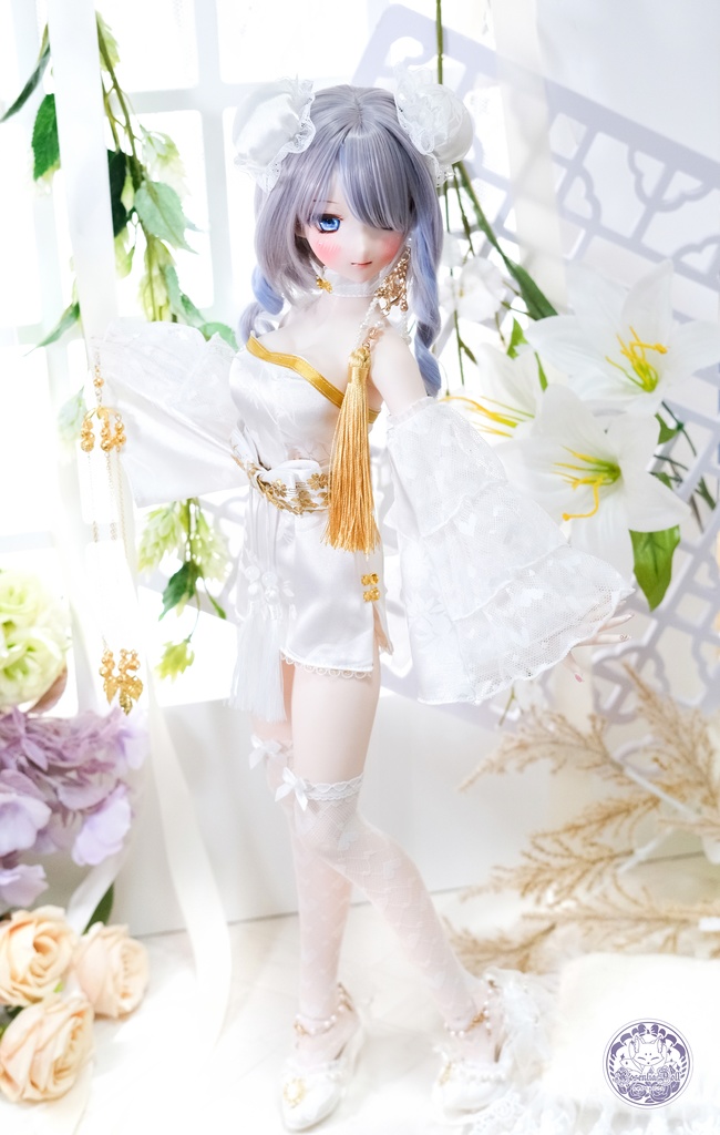 「瑠璃香」DD・SD通用 ドール服 チャイナ服 8点セット