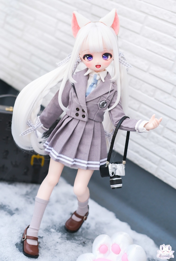 「羅ノ宮女子高等学校」MDD・SDM通用 ドール服 5点セット