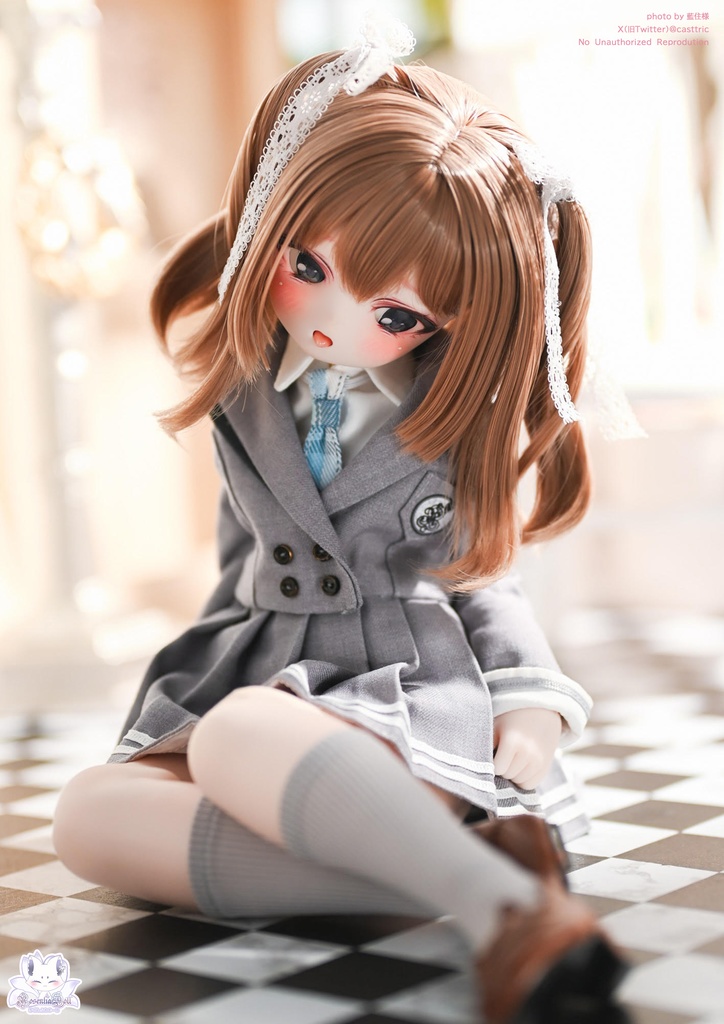 「羅ノ宮女子高等学校」MDD・SDM通用 ドール服 5点セット