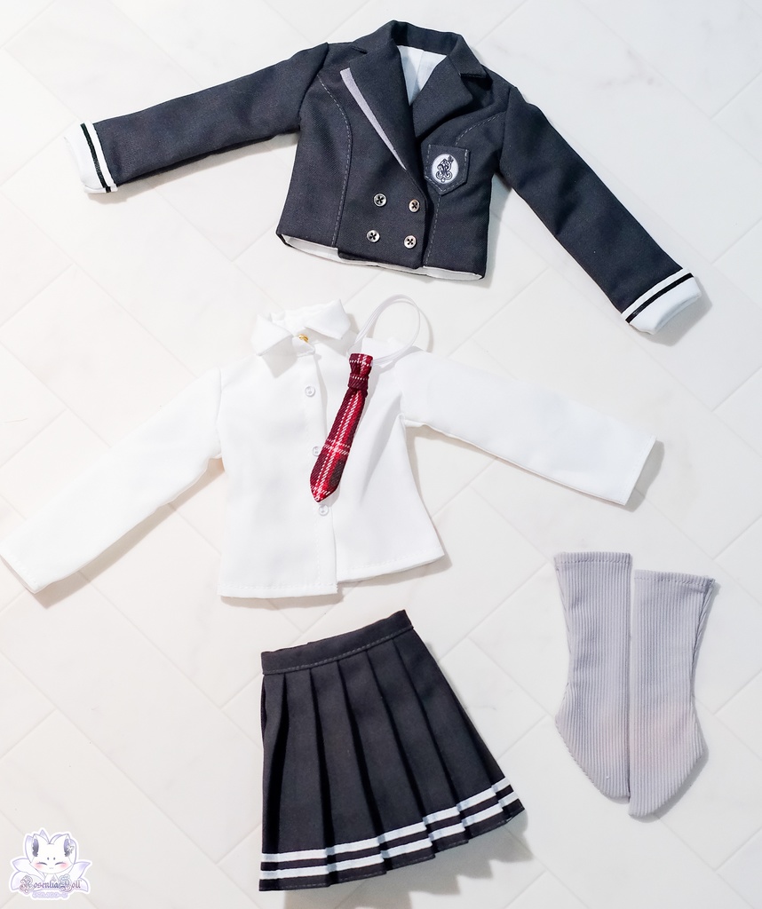 「羅ノ宮女子高等学校」MDD・SDM通用 ドール服 5点セット
