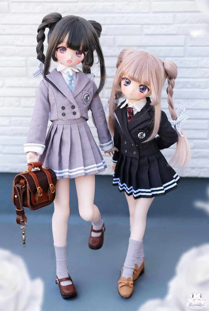 「羅ノ宮女子高等学校」MDD・DDP・SDM通用 ドール服 5点セット