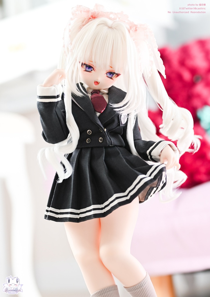 「羅ノ宮女子高等学校」MDD・SDM通用 ドール服 5点セット