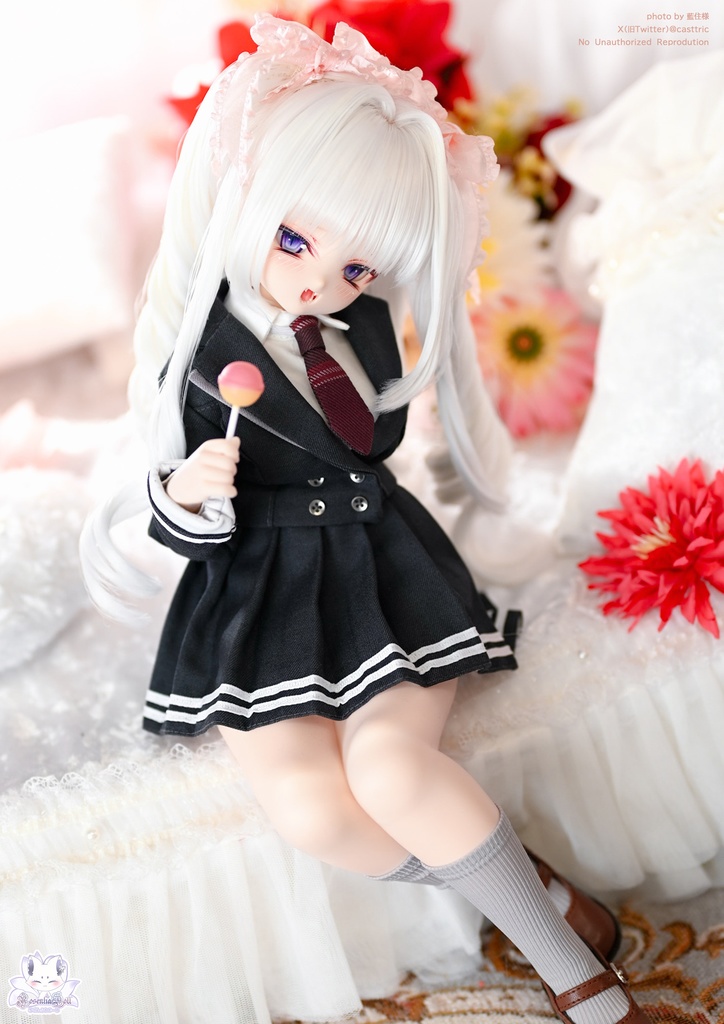 「羅ノ宮女子高等学校」MDD・SDM通用 ドール服 5点セット